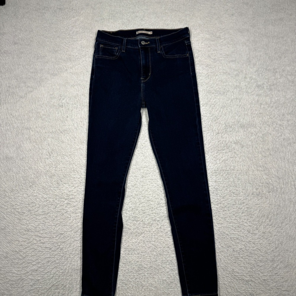 Levi's 720 High Rise Super Skinny Blue Denim Jeans Pants Women's Size 28x26